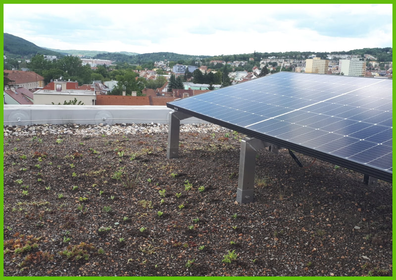 fotovoltaika na zelené střeše